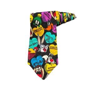 Looney Tunes Mania Valentines Conversation Hearts Bugs Bunny Daffy Necktie